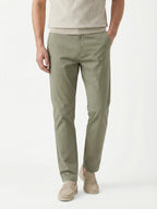 MEILIHUA Men's Business Casual Pants - Lightweight Stretch Cotton Chinos, Elastic Waist Flat Front Trousers for Spring Summer