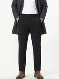 MEILIHUA Men's Stretch Dress Pants - 4-Way Elastic Straight Fit for Fall/Spring (280GSM)