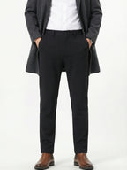 MEILIHUA Men's Stretch Dress Pants - 4-Way Elastic Straight Fit for Fall/Spring (280GSM)