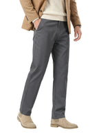 MEILIHUA Men's Stretch Chino Pants – 97% Cotton Business Casual Trousers with Comfort Waist – Lightweight Straight Fit for Work & Golf