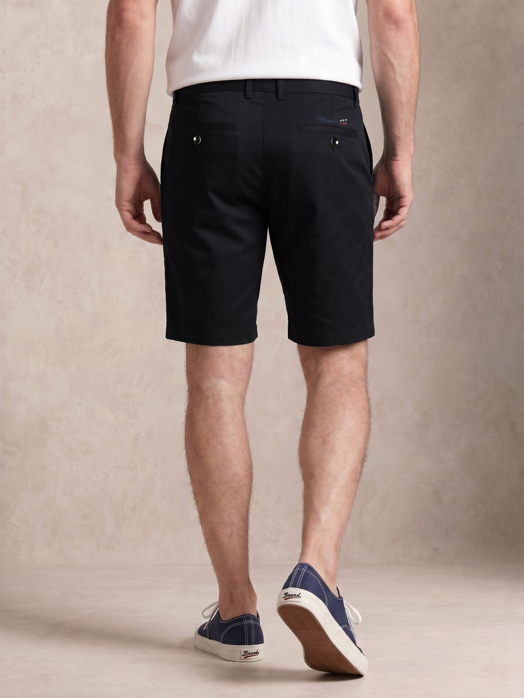 MEILIHUA Men's 9" Inseam Flat Front Golf Shorts, Tailored Fit Casual Chino Shorts with Stretch Waistband
