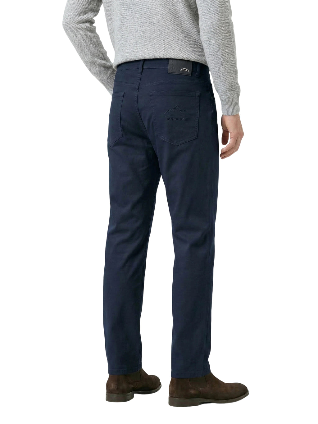 Men's Heavyweight Cotton-Blend Casual Pants - 360GSM Straight Cut with Embossed Detailing (94% Cotton)