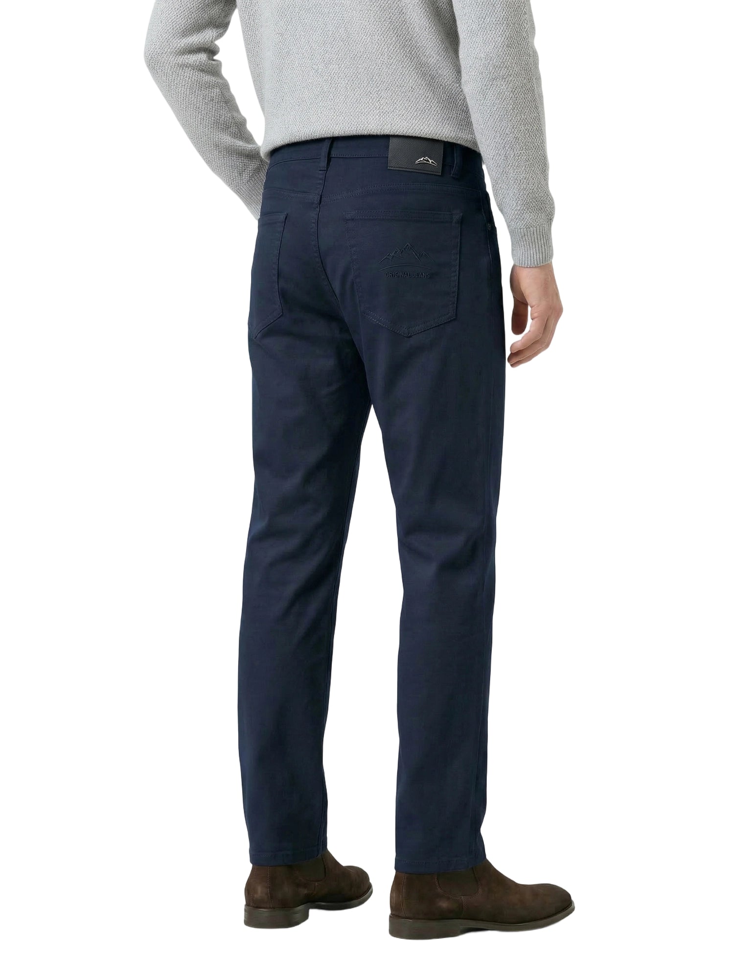 Men's Heavyweight Cotton-Blend Casual Pants - 360GSM Straight Cut with Embossed Detailing (94% Cotton)