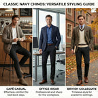MEILIHUA Men's Stretch Dress Pants - 4-Way Elastic Straight Fit for Fall/Spring (280GSM)
