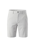 MEILIHUA Men's 9" Inseam Flat Front Golf Shorts, Tailored Fit Casual Chino Shorts with Stretch Waistband