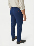 Men's Light-Weight Cotton Blend Dress Pants - Breathable Straight Fit for Office & Travel